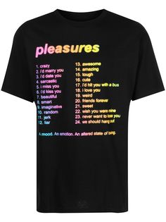 Pleasures футболка с принтом Mood