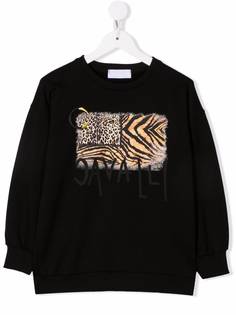 Roberto Cavalli Junior платье-свитер с логотипом