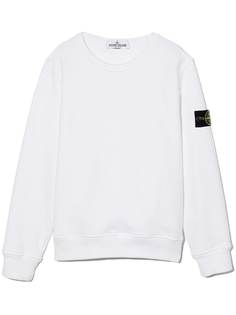 Stone Island Junior толстовка с круглым вырезом и логотипом