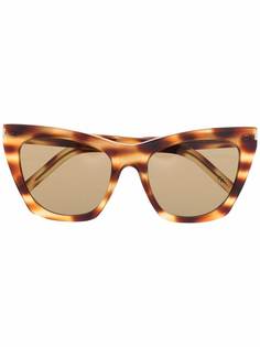 Saint Laurent Eyewear солнцезащитные очки в оправе кошачий глаз