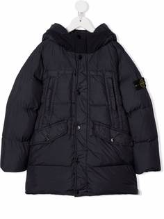 Stone Island Junior пуховик с капюшоном