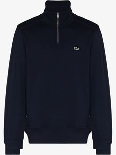 Lacoste толстовка с высоким воротником и логотипом