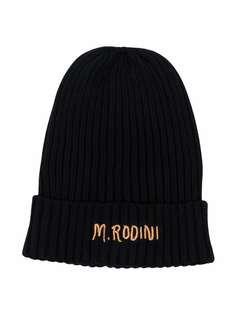 Mini Rodini шапка бини с вышитым логотипом