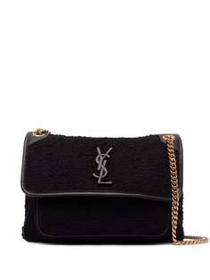 Saint Laurent твидовая сумка Niki среднего размера