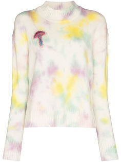 Mira Mikati джемпер с принтом тай-дай и монограммой