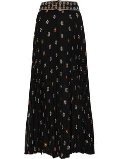 ZIMMERMANN плиссированная юбка Sunray с принтом