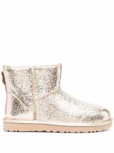 UGG ботинки с эффектом металлик