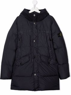 Stone Island Junior пуховик с логотипом