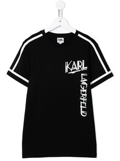 Karl Lagerfeld Kids футболка с логотипом