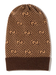 Gucci Kids шапка бини с логотипом GG