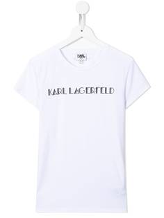 Karl Lagerfeld Kids футболка с логотипом
