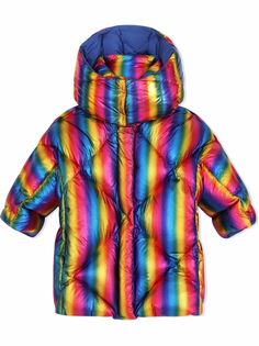Dolce & Gabbana Kids стеганое пальто с капюшоном