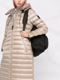 Mackage длинный пуховик с капюшоном