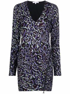 Patrizia Pepe платье мини с анималистичным принтом