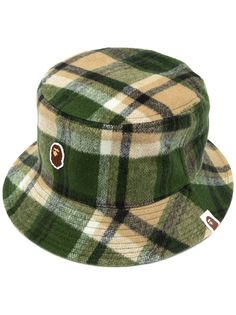 A BATHING APE® панама в клетку Bape