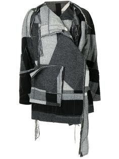 Forme Dexpression пальто с принтом в технике пэчворк