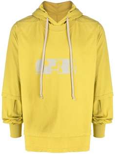 Rick Owens DRKSHDW худи с кулиской и логотипом