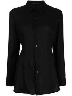 Yohji Yamamoto рубашка с длинными рукавами
