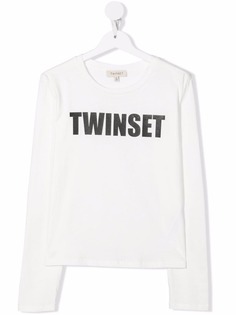 TWINSET Kids футболка с логотипом