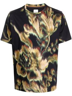 PAUL SMITH футболка с цветочным принтом
