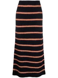 Sportmax трикотажная юбка в полоску