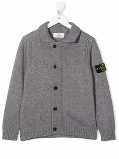 Stone Island Junior кардиган с нашивкой Compass