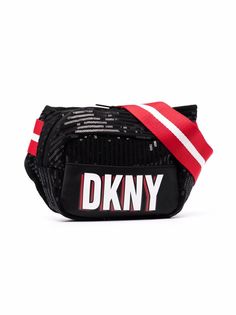 Dkny Kids поясная сумка с логотипом из пайеток