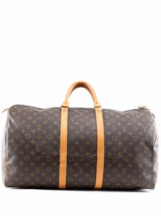 Louis Vuitton дорожная сумка Keepall 55 1990-х годов с монограммой