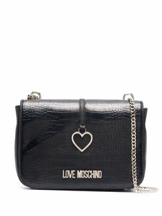 Love Moschino сумка на плечо с тиснением под кожу крокодила