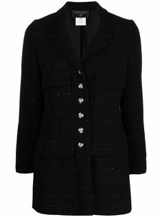 Chanel Pre-Owned однобортный пиджак 1995-го года
