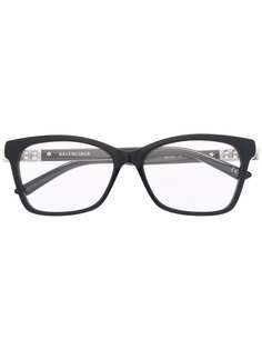 Balenciaga Eyewear очки в круглой оправе с логотипом Double B