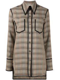 Nanushka рубашка оверсайз в клетку