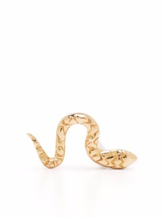 Pamela Love серьга-гвоздик Serpent из желтого золота