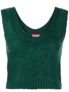 STAUD трикотажный топ с U-образным вырезом