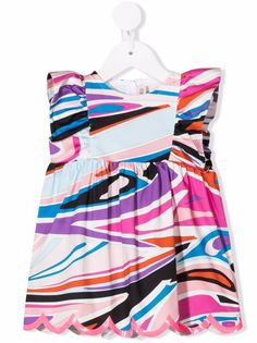 Emilio Pucci Junior платье с абстрактным принтом
