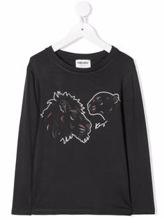 Kenzo Kids футболка с принтом