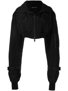 Yohji Yamamoto укороченная куртка с высоким воротником