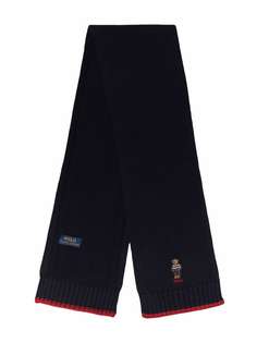 Ralph Lauren Kids шарф с вышивкой Polo Bear