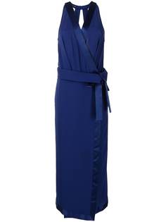 Emporio Armani платье с V-образным вырезом и завязками