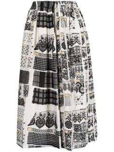 Comme Des Garçons Tricot юбка миди с принтом