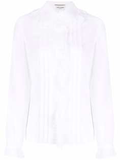 Saint Laurent рубашка с оборками