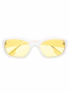 Burberry Eyewear солнцезащитные очки в овальной оправе с логотипом