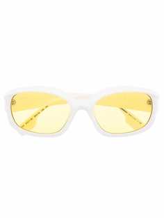 Burberry Eyewear солнцезащитные очки в овальной оправе с логотипом