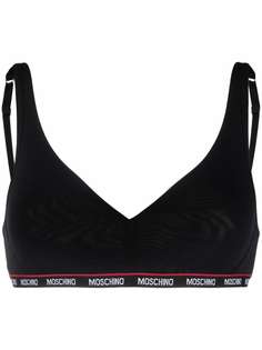 Moschino бюстгальтер-бралетт с логотипом