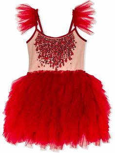 Tutu Du Monde декорированное платье с пышной юбкой