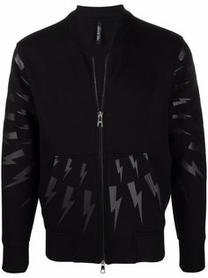Neil Barrett бомбер с принтом Thunderbolt