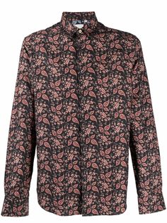 PAUL SMITH рубашка с цветочным принтом