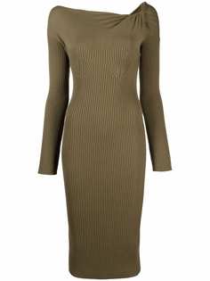 Blumarine трикотажное платье с вырезом-лодочкой