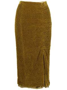Muller Of Yoshiokubo фактурная юбка-карандаш со сборками
