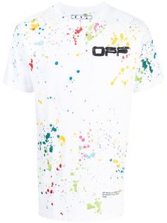 Off-White футболка Splatter из коллаборации с Marais